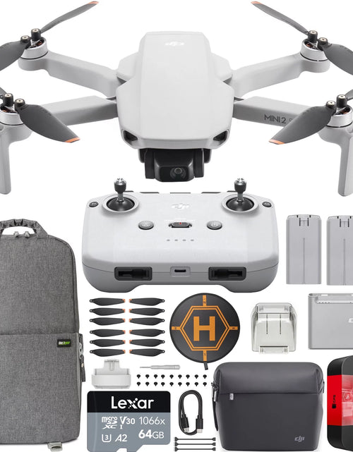 Load image into Gallery viewer, Mini 2 SE Camera Drone Quadcopter Fly More Combo with RC-N1 Remote Controller CP.MA.00000306.01 with 2.7K Video Extended Protection Bundle with Deco Gear Backpack + Landing Pad &amp; Accessories Kit
