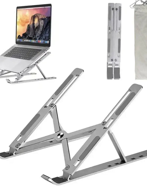 Load image into Gallery viewer, 18&quot; Laptop Stand Aluminum Alloy Cooling Stand Portable Folding Lifting Display Bracket Simple and Practical Laptop Stand Support
