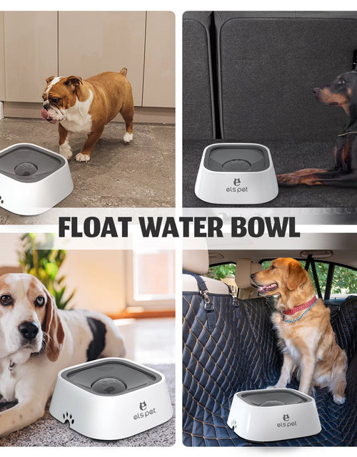 Load image into Gallery viewer, Dog Bowl No Spill Pet Water Bowl No Drip Slow Water Feeder Cat Pet Water Dispenser 35Oz/1L Travel
