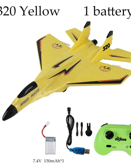 Load image into Gallery viewer, 2.4G 2CH Glider RC Ariplane P320 Fixed Wing Fighter Aircra Hand Throwing Foam Outdoor Toys for Boys Birthday Gift
