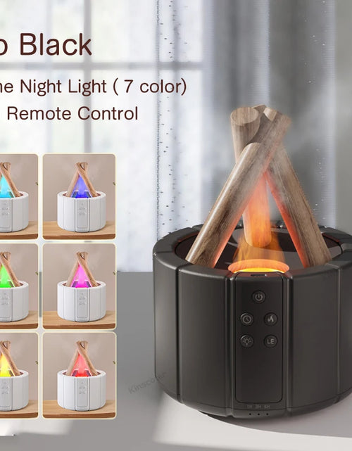 Load image into Gallery viewer, Simulated Flame Aroma Diffuser Bonfire Air Humidifier Ultrasonic Cool Mist Maker Fogger LED Essential Oil Lamp Difusor
