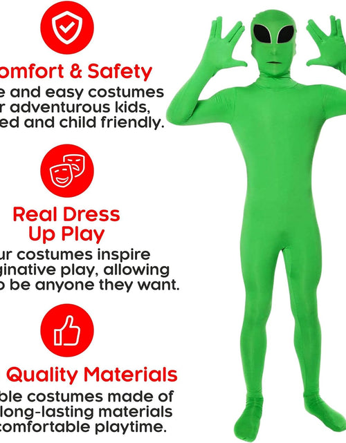 Load image into Gallery viewer, Alien Costume Kids Green Alien Costume Bodysuit Kids Halloween Costume Large
