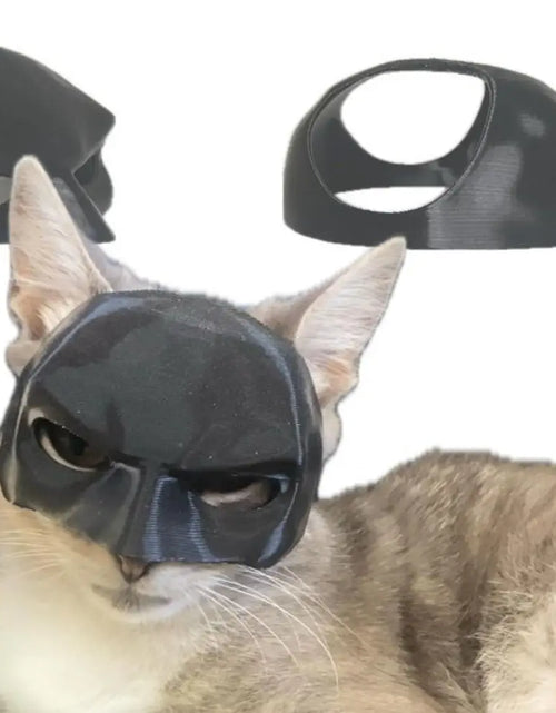 Load image into Gallery viewer, Gift Black Bat Cat Avenger Mask Cute Matte Bat Mask Cool Superhero Pet Toys for Cats and Dogs
