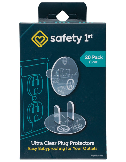 Load image into Gallery viewer, Safety 1ˢᵗ Ultra Clear Plug Protectors (20Pk), Clear, Toddler
