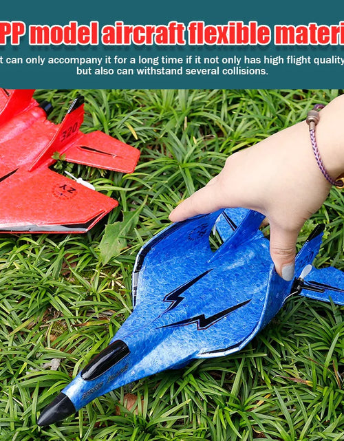 Load image into Gallery viewer, 2.4G 2CH Glider RC Ariplane P320 Fixed Wing Fighter Aircra Hand Throwing Foam Outdoor Toys for Boys Birthday Gift
